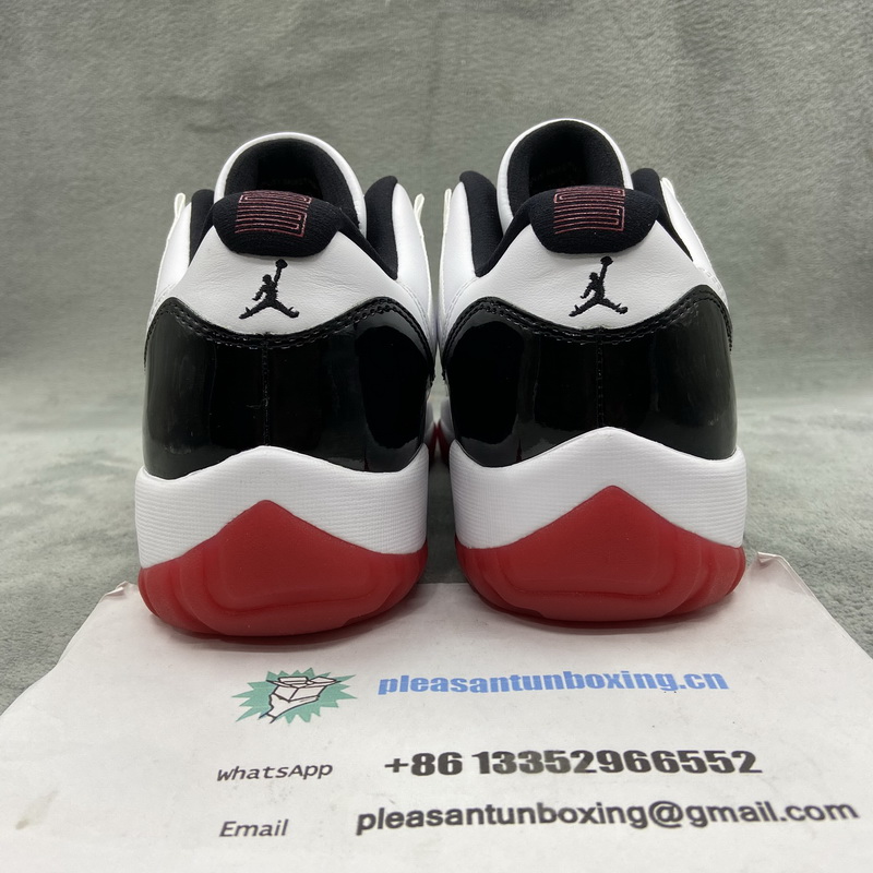 Authentic Air Jordan 11 Low “White Bred” Women Shoes