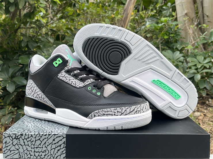 Authentic Air Jordan 3 “Green Glow”