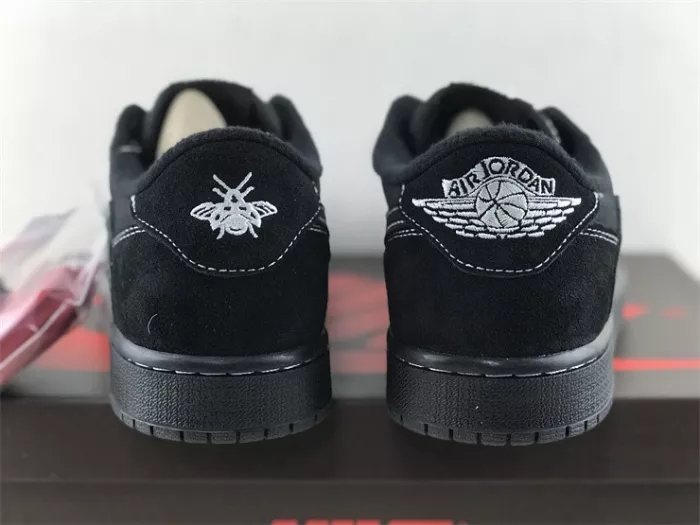 Authentic Travis Scott x Air Jordan 1 Low OG “Black Phantom”