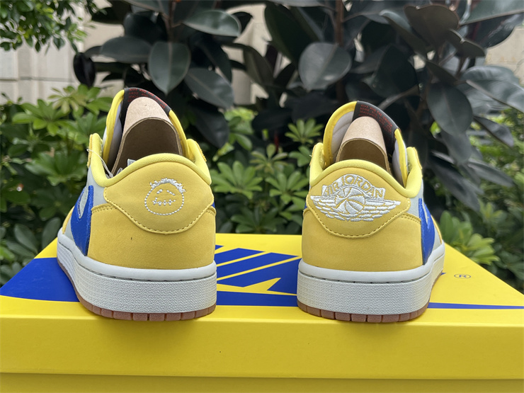 Authentic Travis Scott x Air Jordan 1 Low Canary