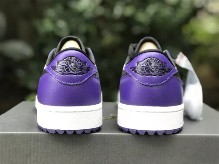 Authentic Air Jordan 1 Low Golf “Court Purple”