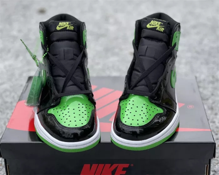 Authentic Air Jordan 1 Green Patent