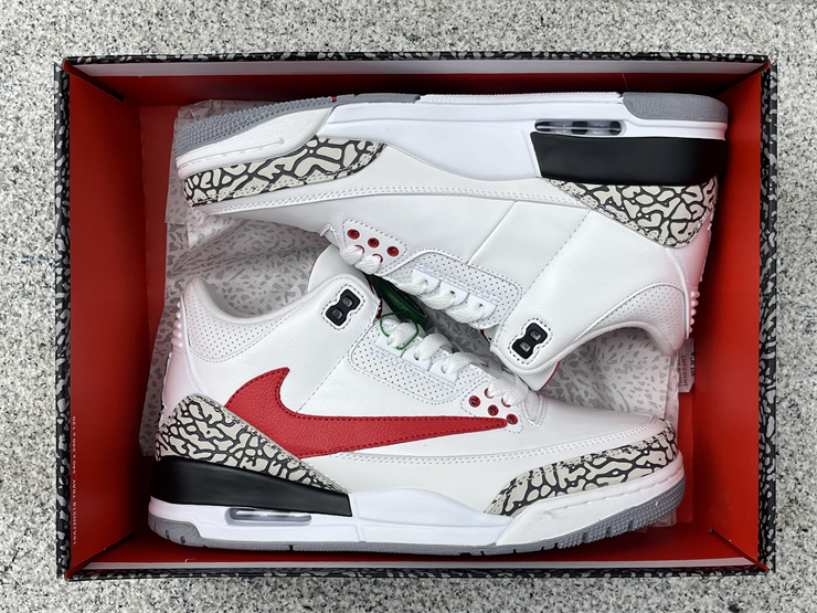 Authentic Air Jordan 3 “White Cement Reimagined”