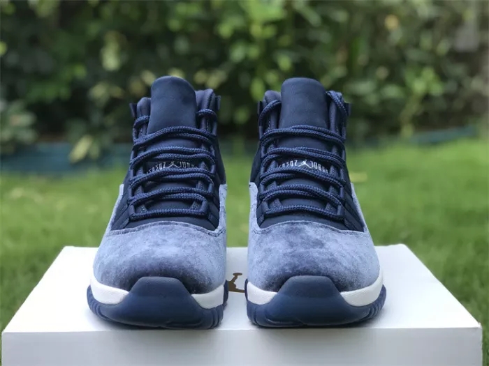 Authentic Air Jordan 11 Velvet “Midnight Navy” Women Shoes