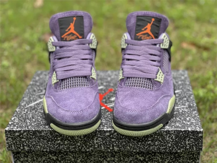 Authentic Air Jordan 4“Canyon Purple”