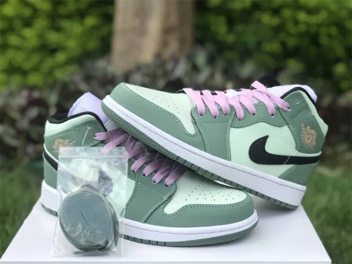 Authentic Air Jordan 1 Mid SE “Dutch Green”  