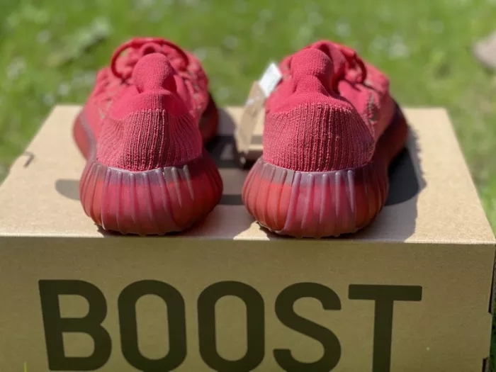 Authentic Yeezy Boost 350 V2 CMPCT “Slate Red”