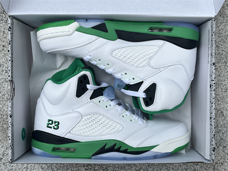 Authentic Air Jordan 5 WMNS “Lucky Green”