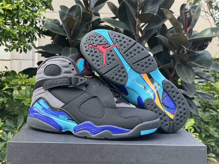 Authentic Air Jordan 8 Retro Aqua