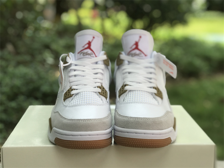 Authentic Nike SB x Air Jordan 4 White Camel