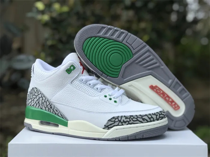 Authentic Air Jordan 3 “Lucky Green”Women Shoes