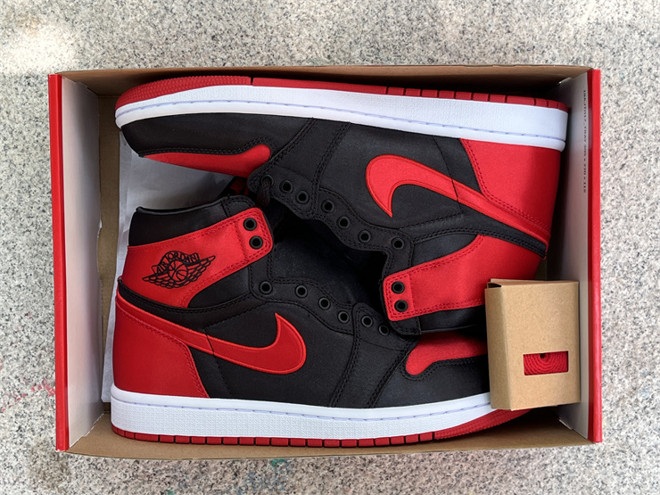 Authentic Air Jordan 1 High OG WMNS “Satin Bred”