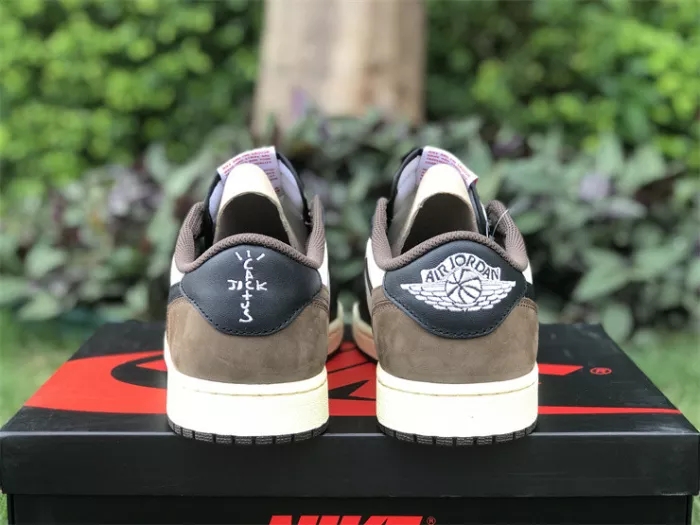 Authentic Travis Scott x Air Jordan 1 Low Dark Mocha