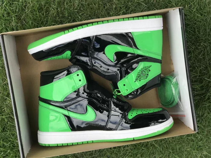 Authentic Air Jordan 1 High OG Green Patent