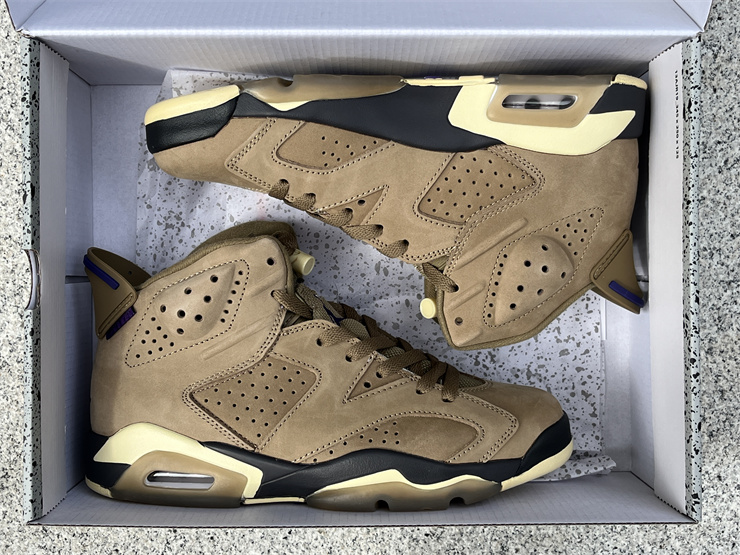 Authentic Air Jordan 6 Gore-Tex “Brown Kelp”