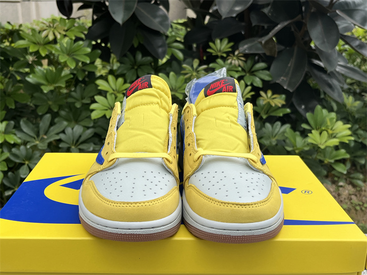 Authentic Travis Scott x Air Jordan 1 Low Canary