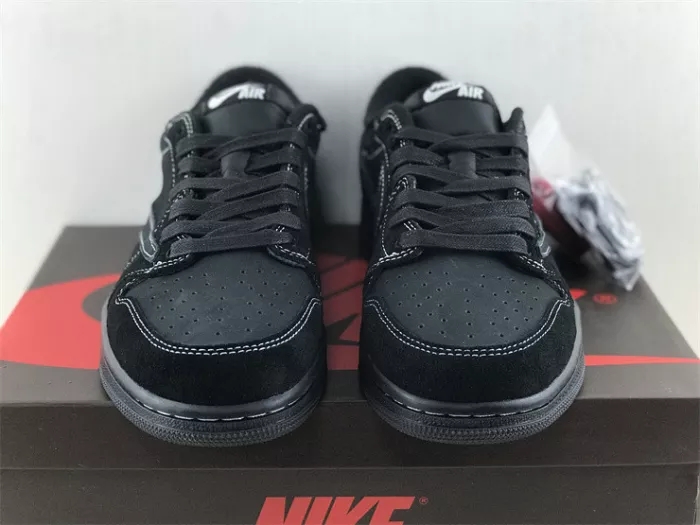 Authentic Travis Scott x Air Jordan 1 Low OG “Black Phantom”