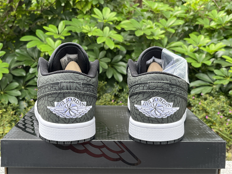 Authentic Air Jordan 1 Low “Black Elephant”