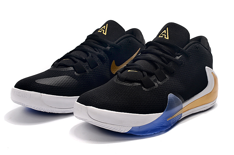 Nike Zoom Freak 1 Black/Metallic Gold-White 