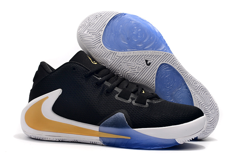 Nike Zoom Freak 1 Black/Metallic Gold-White 