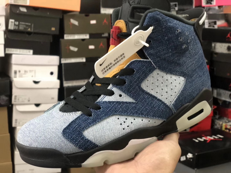 Authentic Air Jordan 6 “Washed Denim” GS