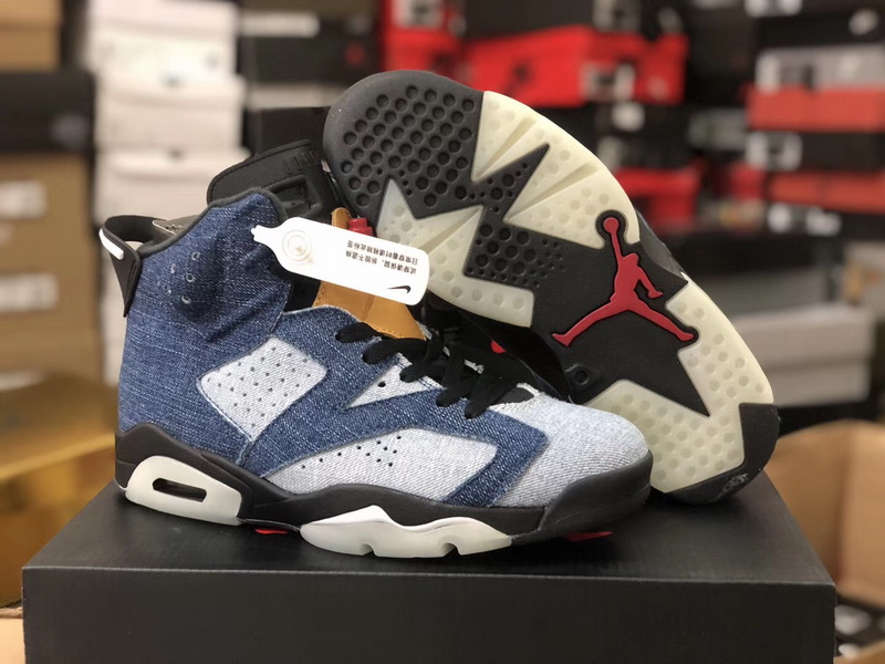 Authentic Air Jordan 6 “Washed Denim” GS