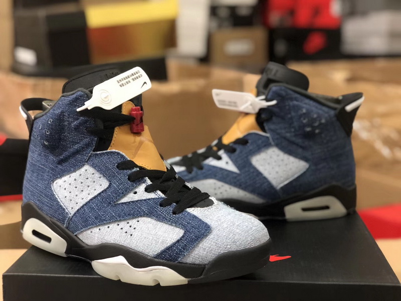 Authentic Air Jordan 6 “Washed Denim” GS