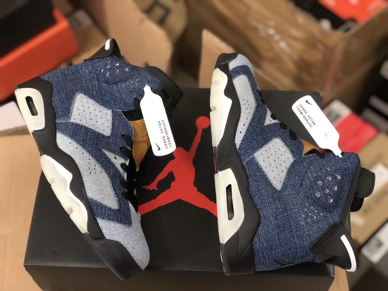 Authentic Air Jordan 6 “Washed Denim” GS