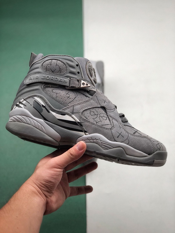 Authentic Air Jordan 8 Custom Cool Grey