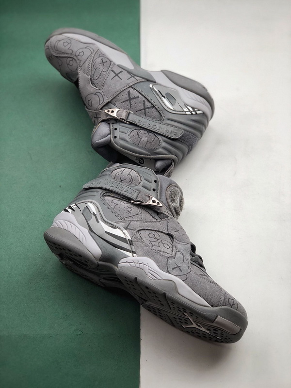 Authentic Air Jordan 8 Custom Cool Grey