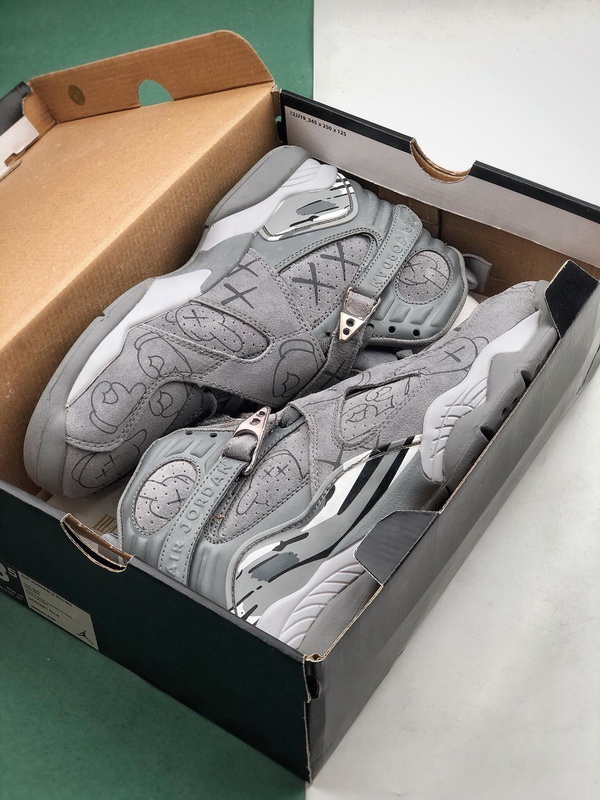 Authentic Air Jordan 8 Custom Cool Grey